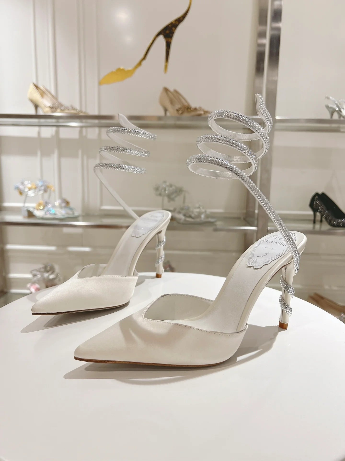 Cleo Snake-Design Heels