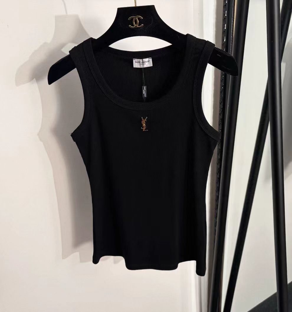 Ribbed Sleeveless Tank Top – Ivory