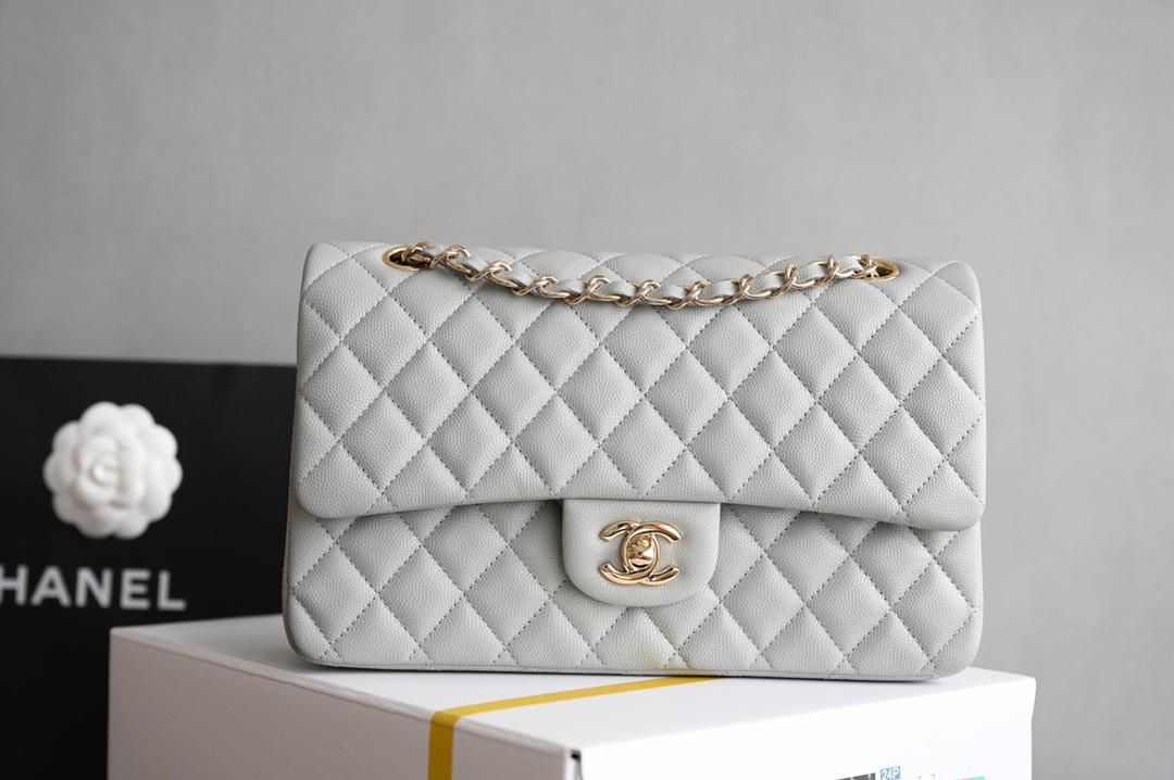 Ivory Quilted Chain Bag White