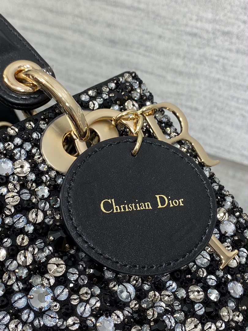 Crystal Beaded Top-Handle Shoulder Bag