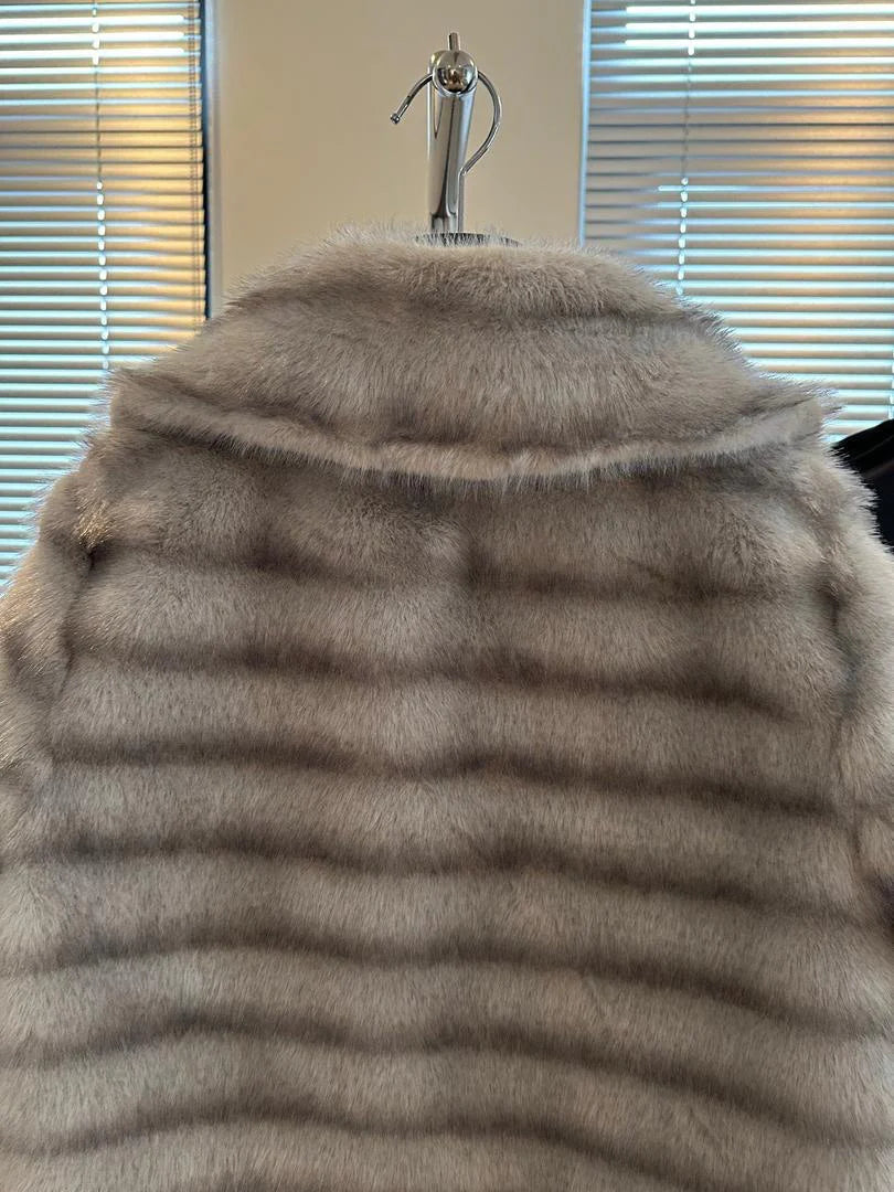 Striped Fur Jacket