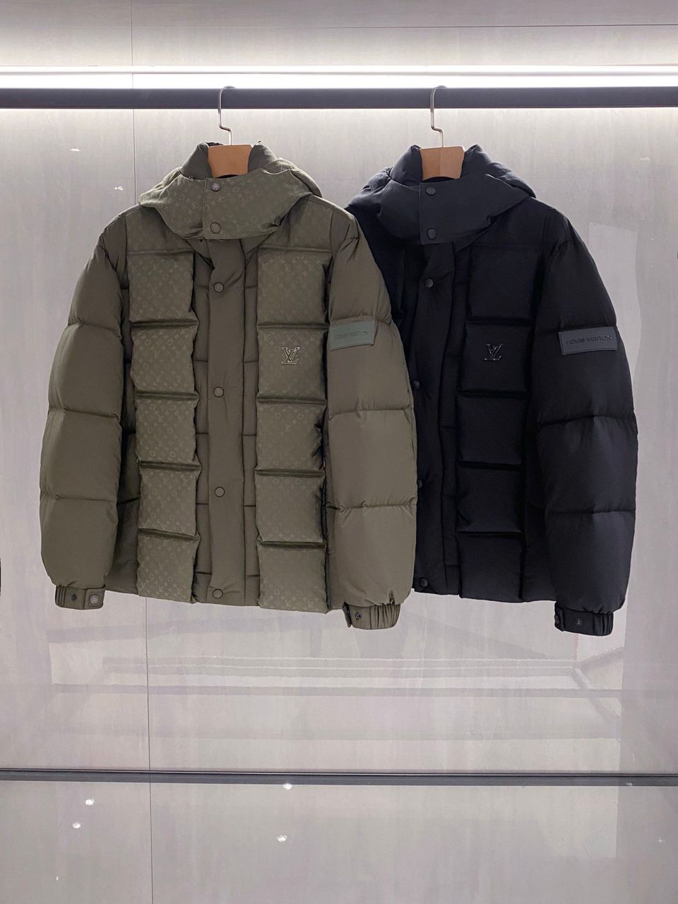 Urban Shield Puffer Jacket with High Collar