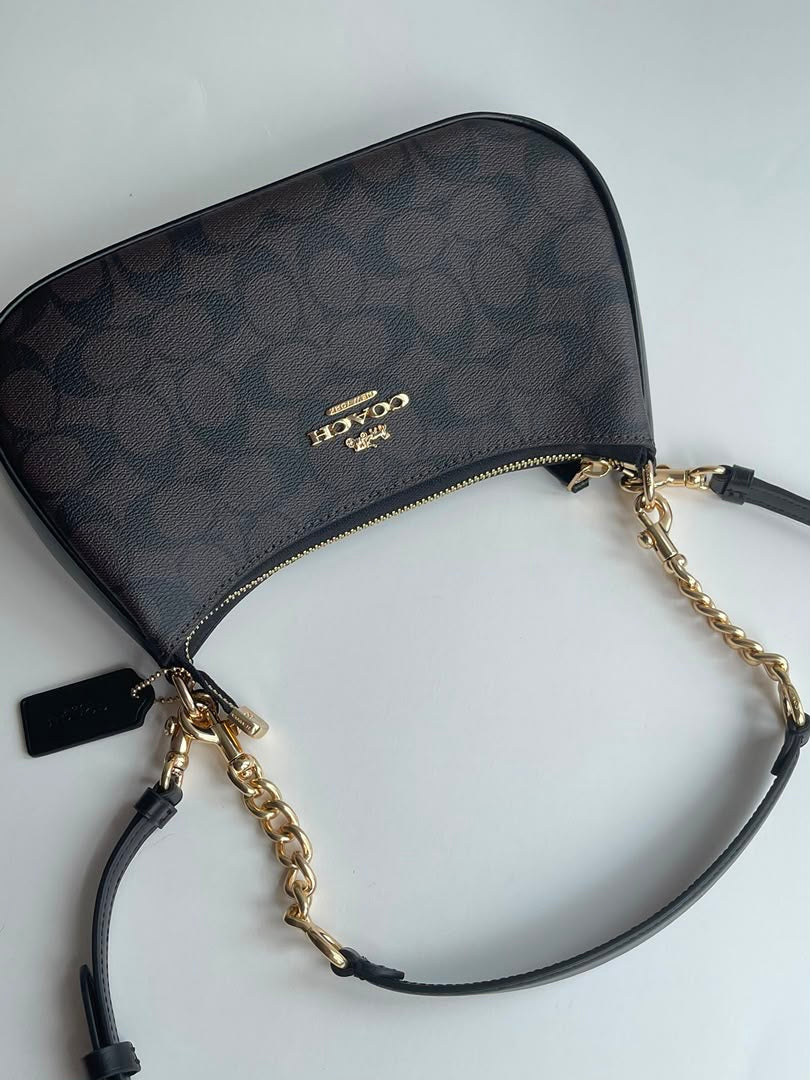 Midnight Crescent Chain Bag