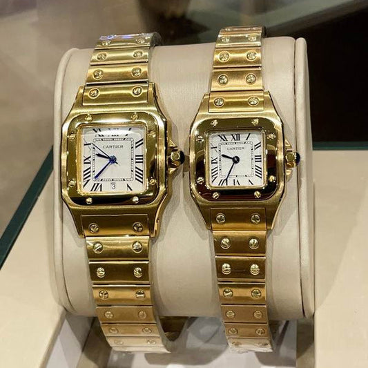 Square Case Steel Watch