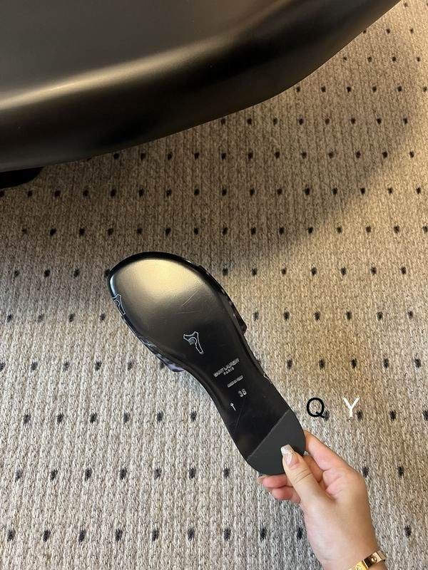 Grey Leopard Flat Slide Sandals