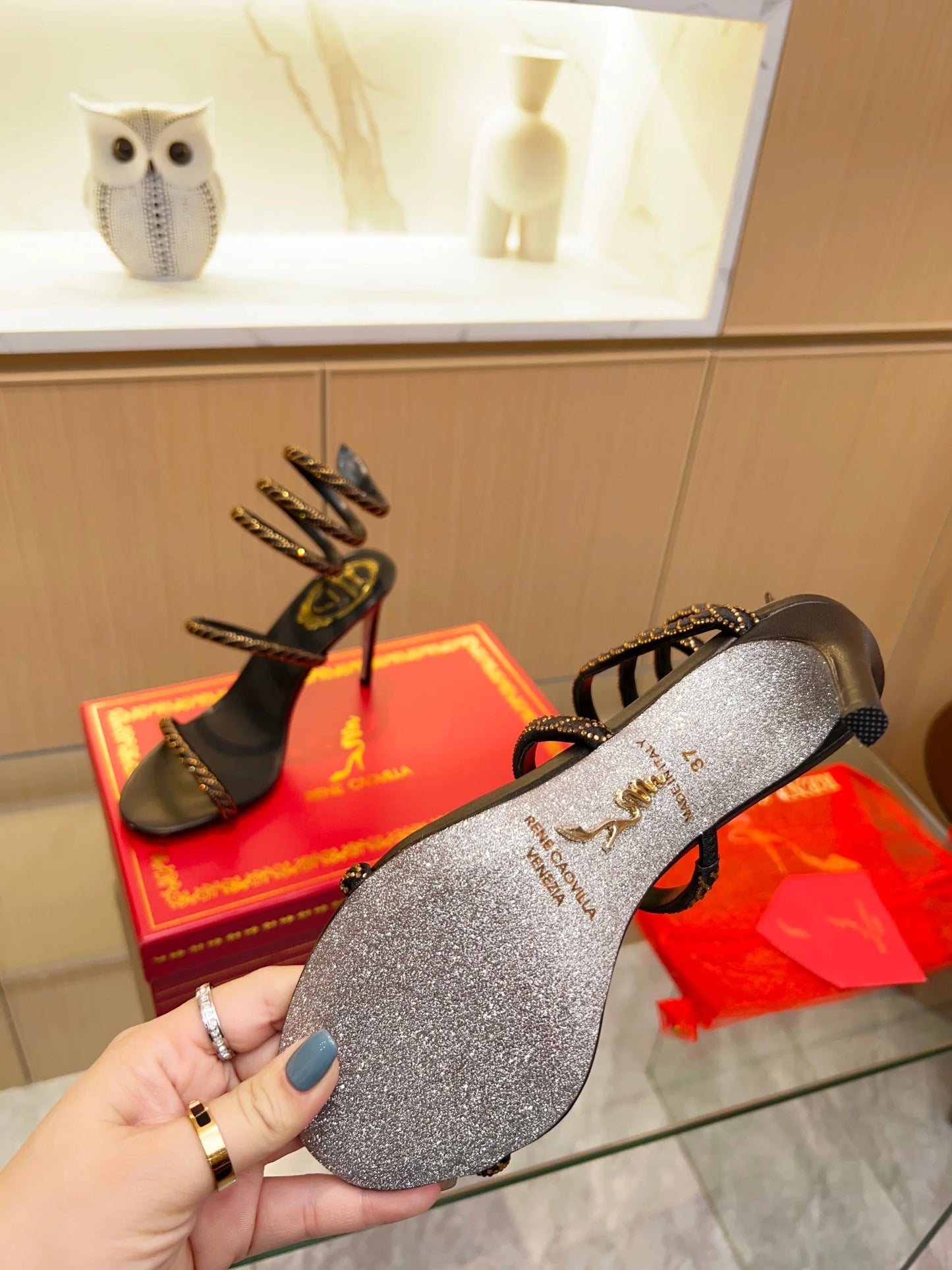 Cleo Color Crystal Sandals