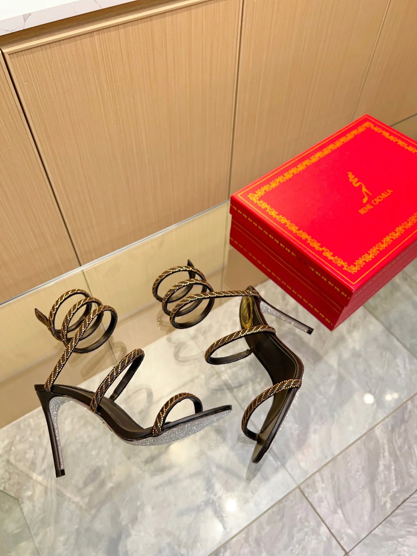 Cleo Color Crystal Sandals