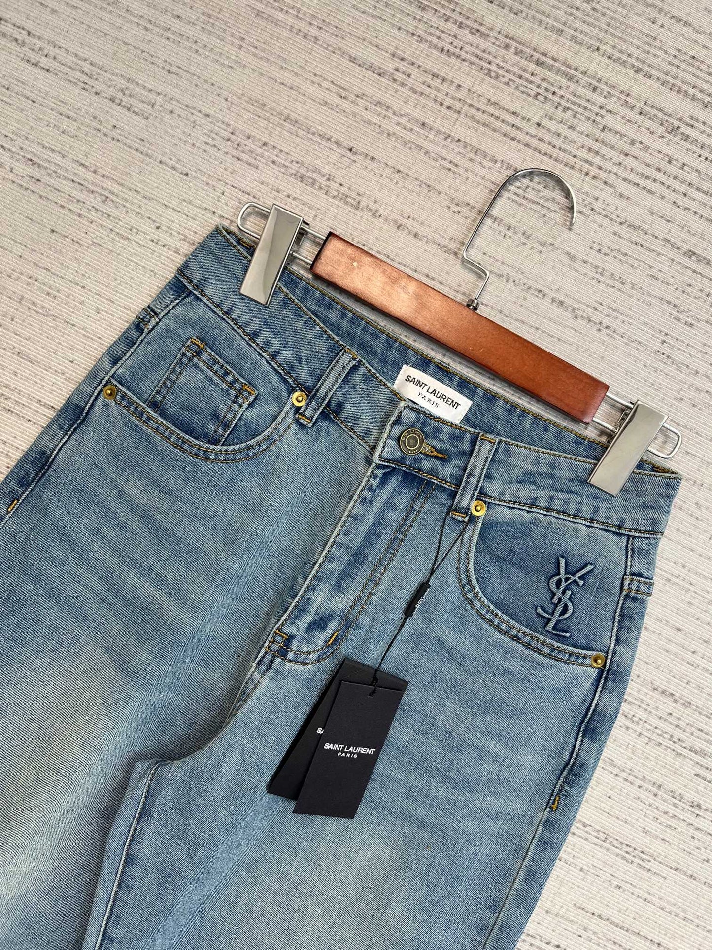 Wide-Leg Denim Jeans