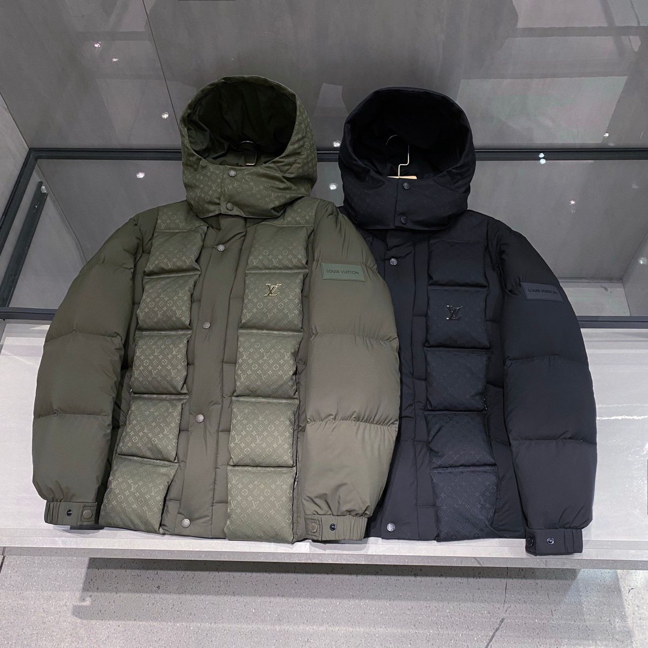 Urban Shield Puffer Jacket with High Collar