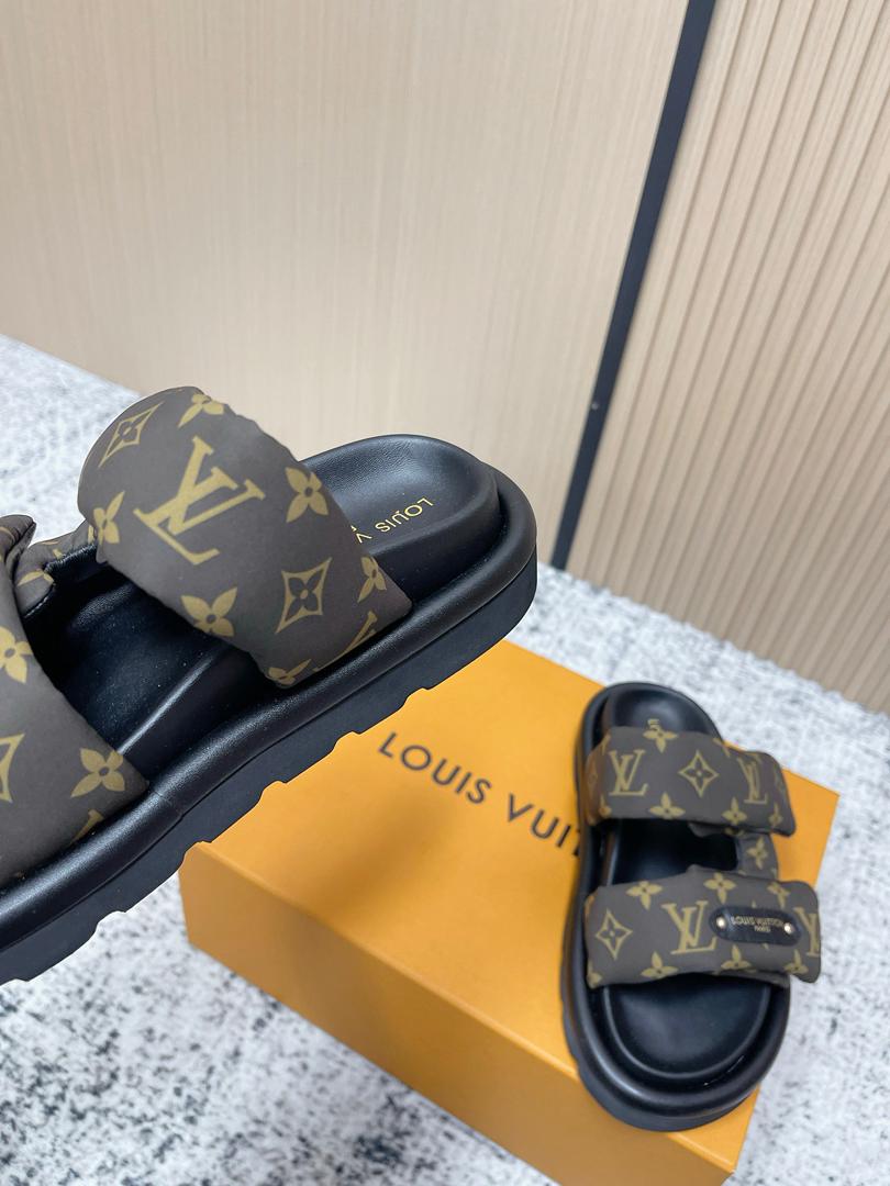 Monogram Comfort Slide Sandals