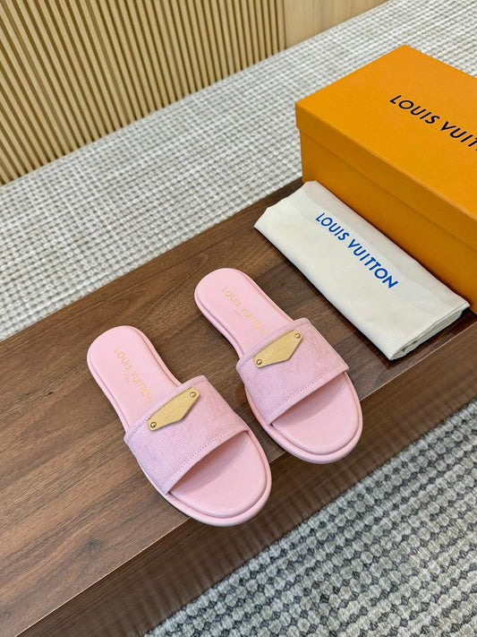 Blush Luxe Comfort Slides