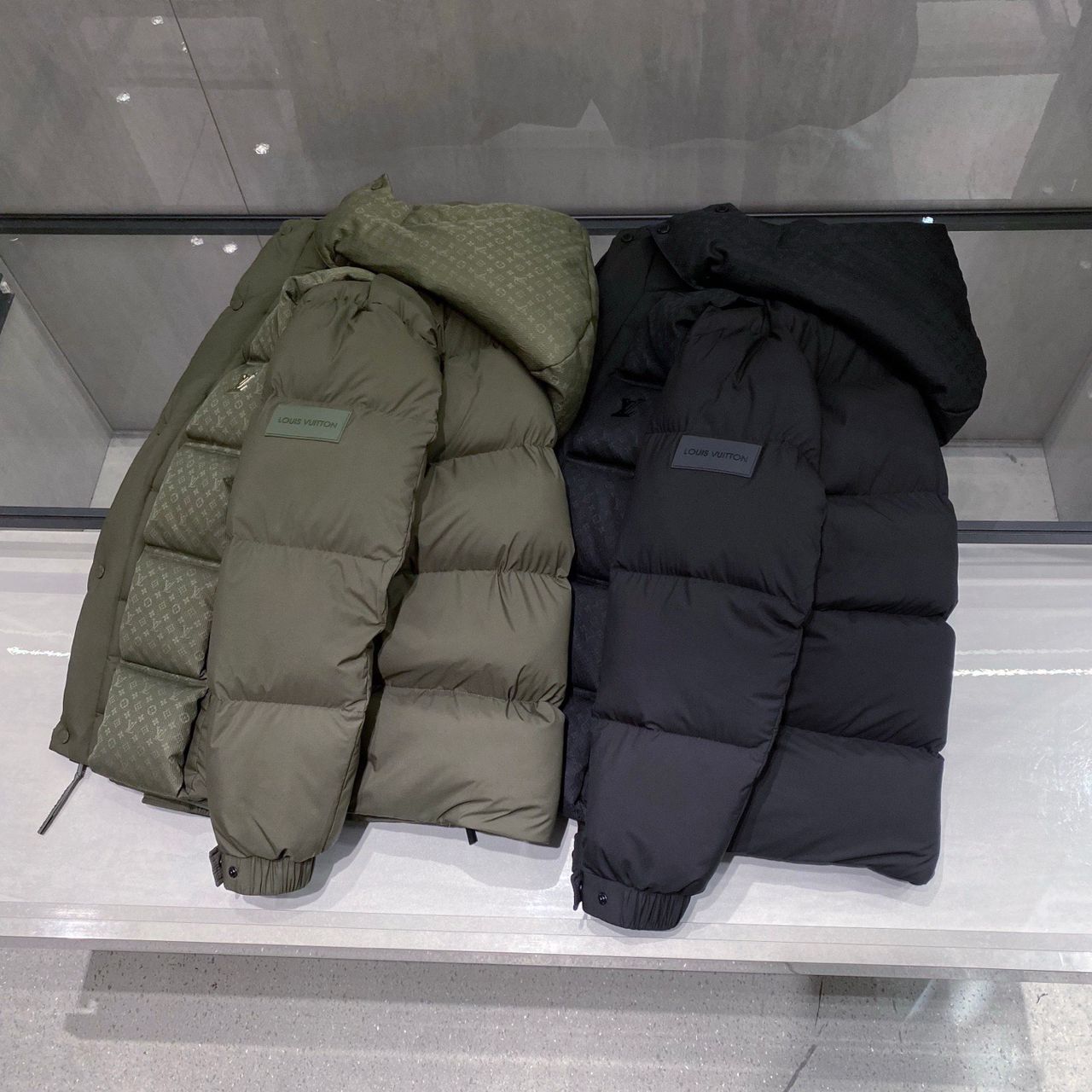 Urban Shield Puffer Jacket with High Collar