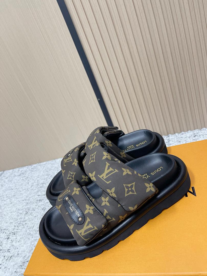Monogram Comfort Slide Sandals