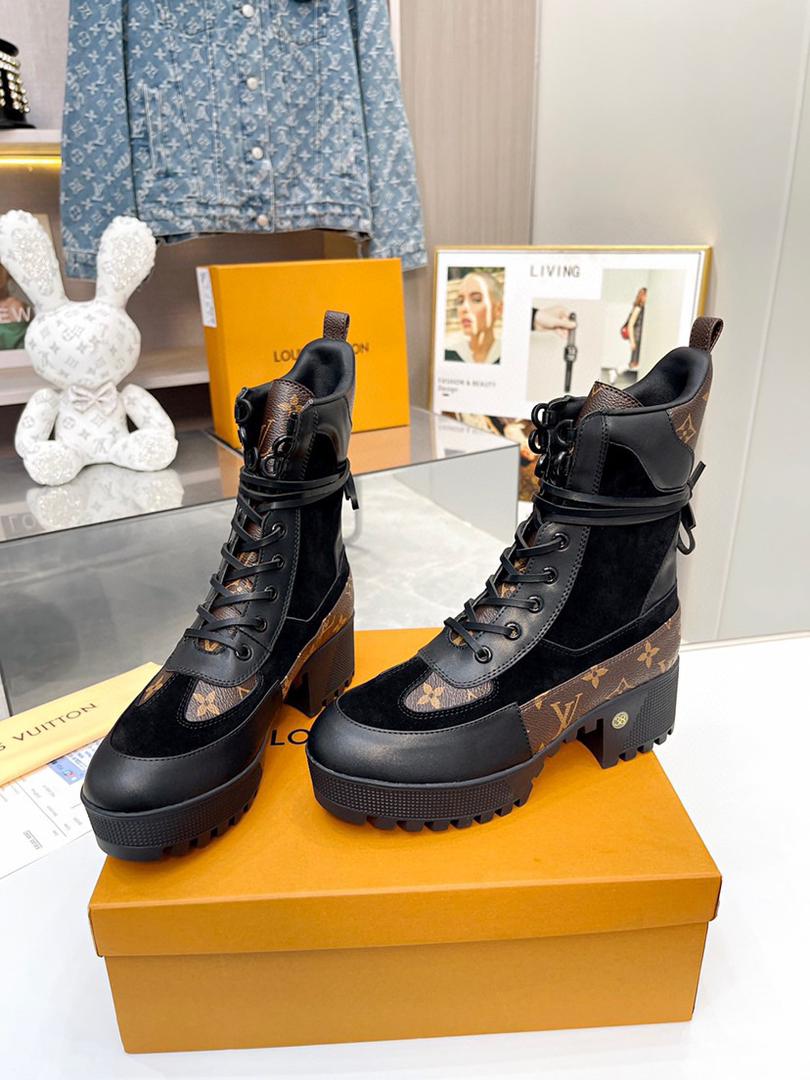 Premium Lace-Up Platform Combat Boots