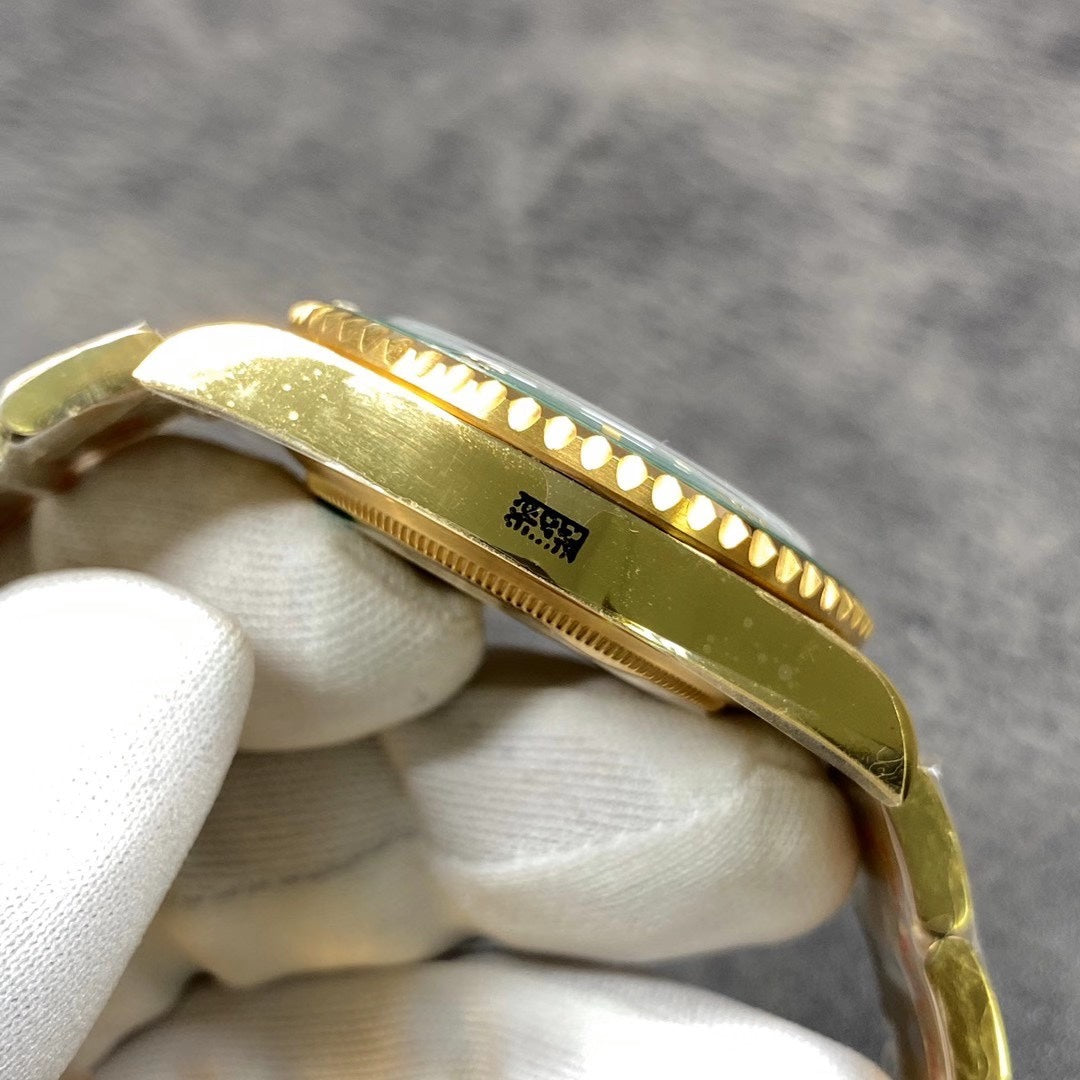 Gold Green Dial Automatic Watch 40 mm