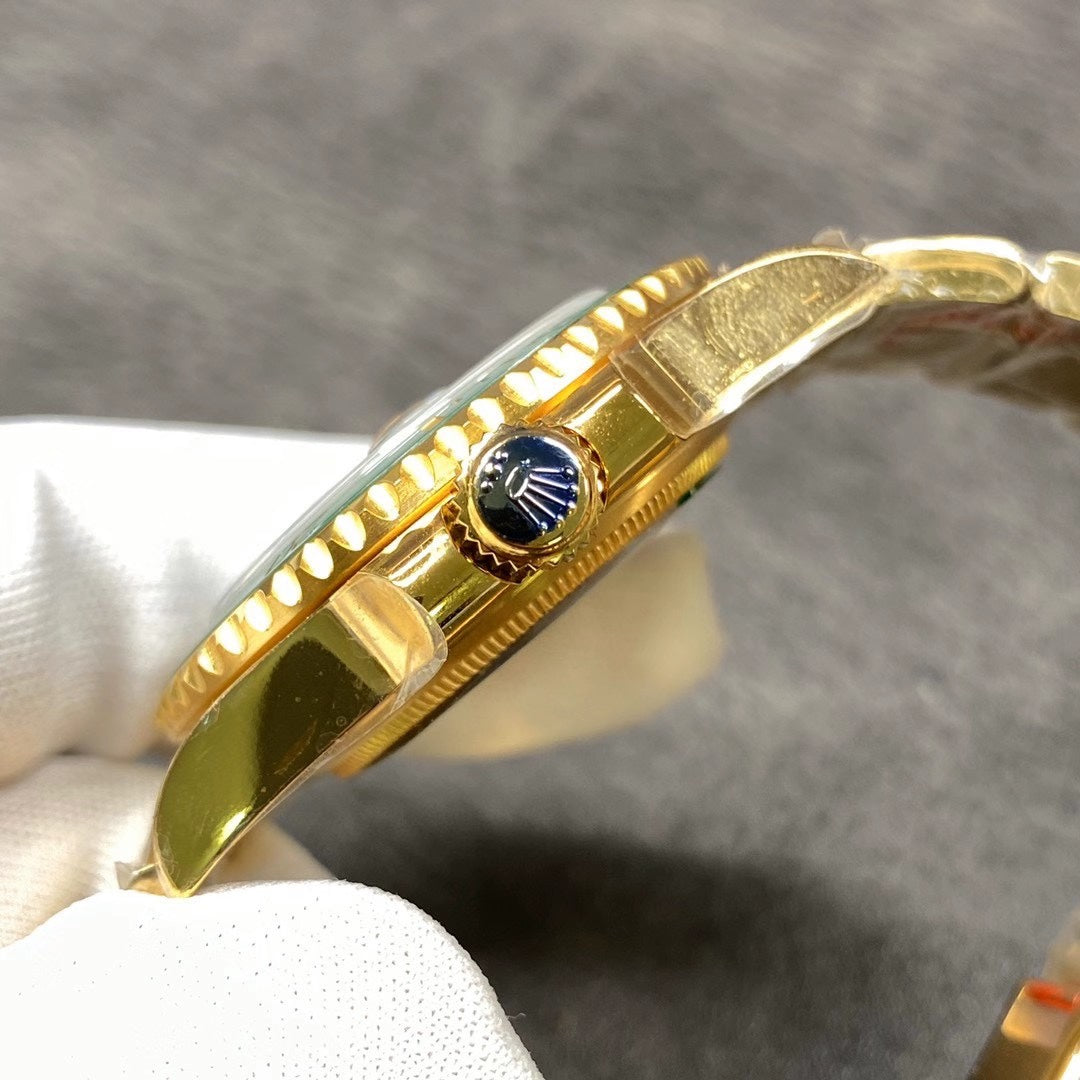 Gold Green Dial Automatic Watch 40 mm