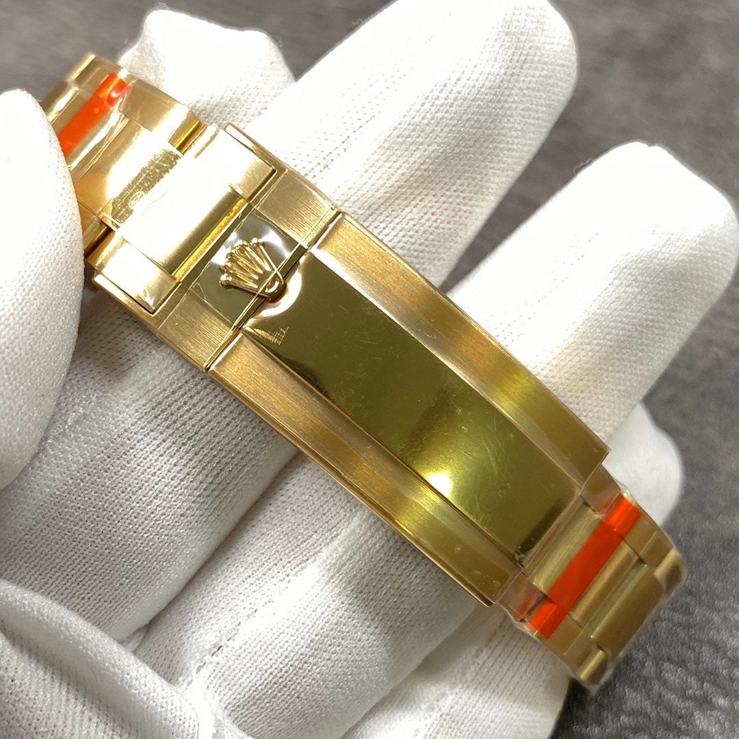 Gold Green Dial Automatic Watch 40 mm