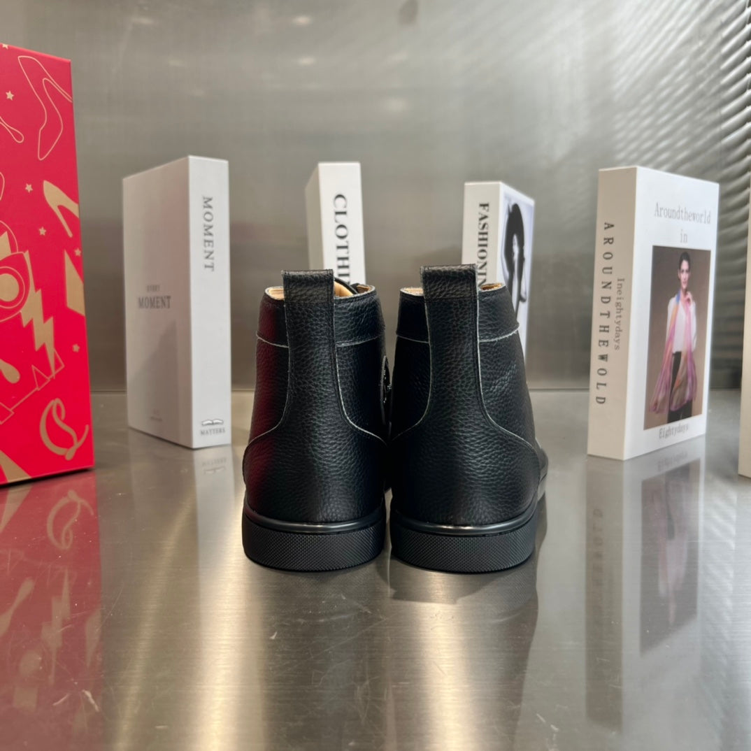 High-Top Studded Sneakers