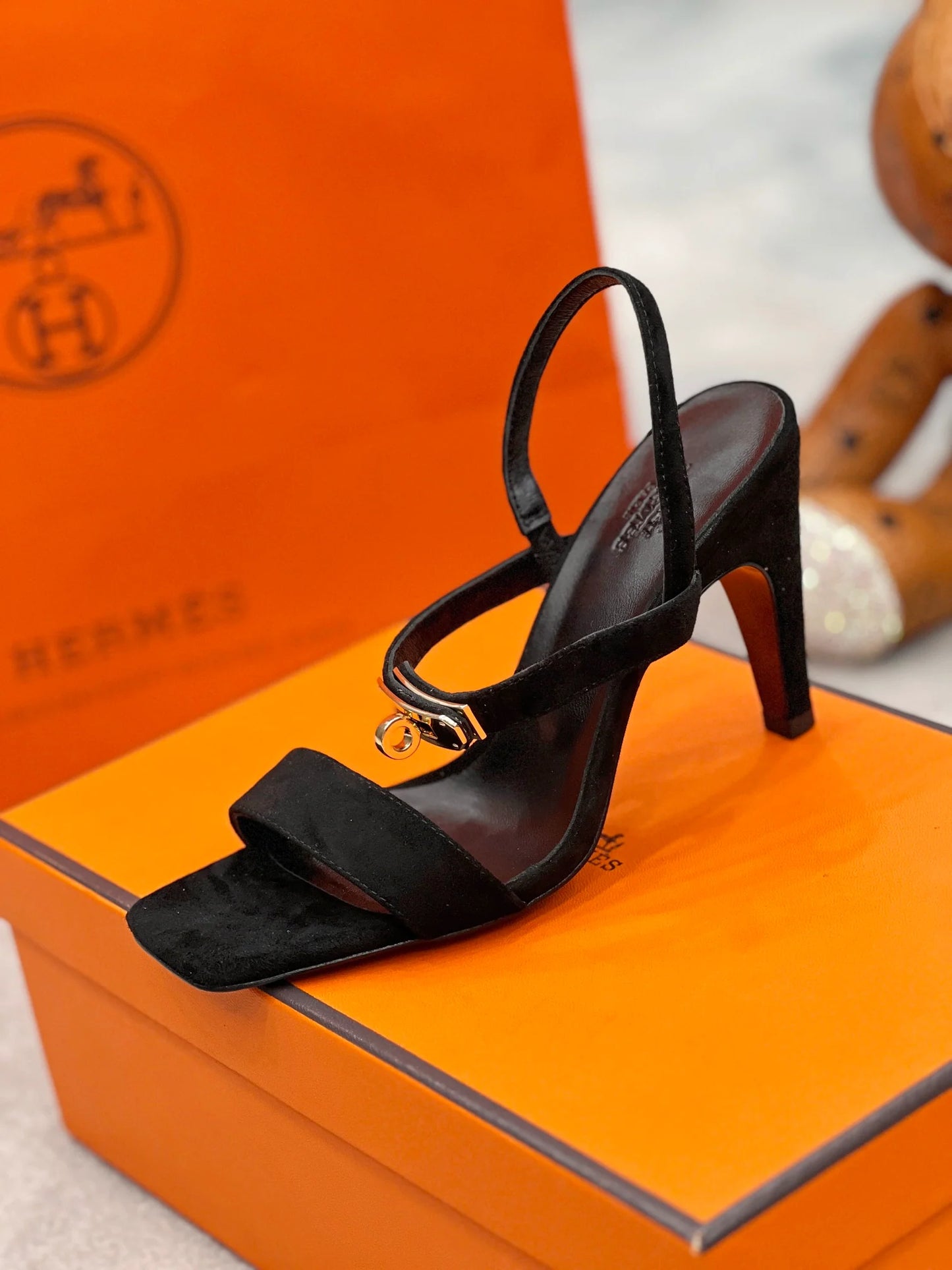 Kelly Suede Buckle Sandals