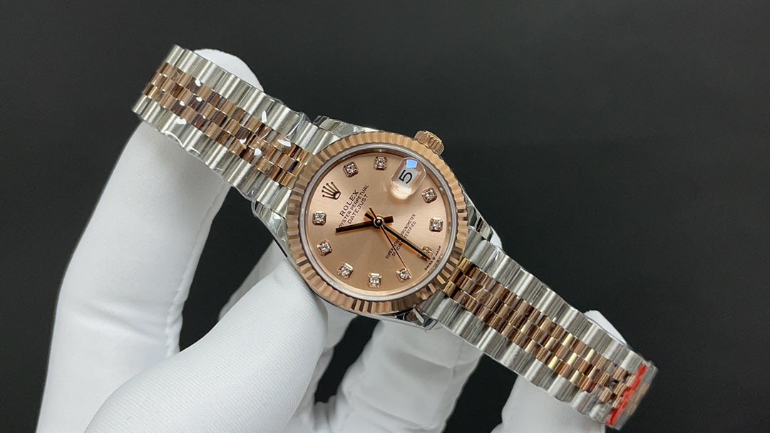 Gold Coffee Dial Automatic Watch 31 mm