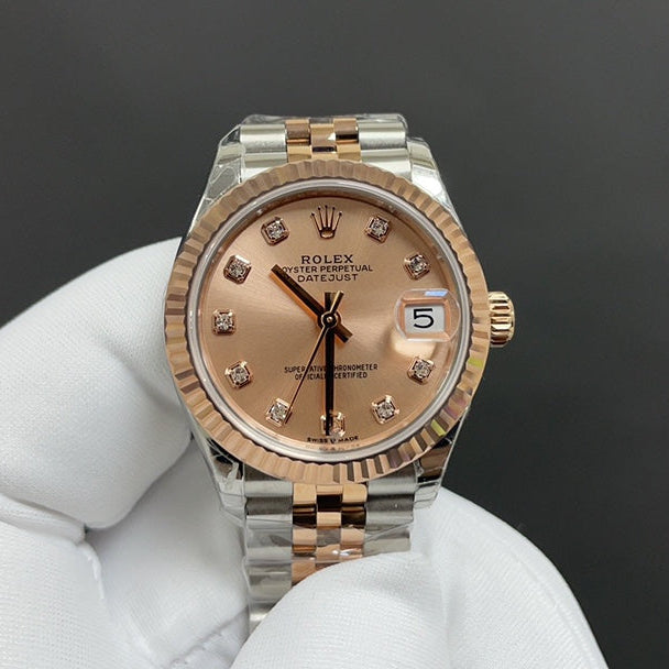 Gold Coffee Dial Automatic Watch 31 mm