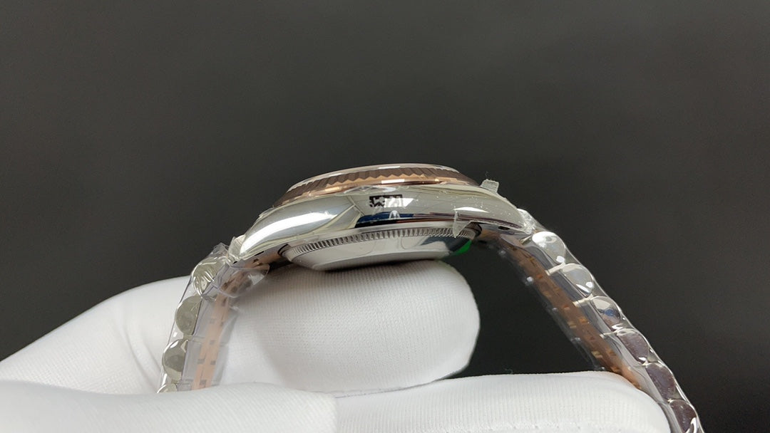 Gold Coffee Dial Automatic Watch 31 mm