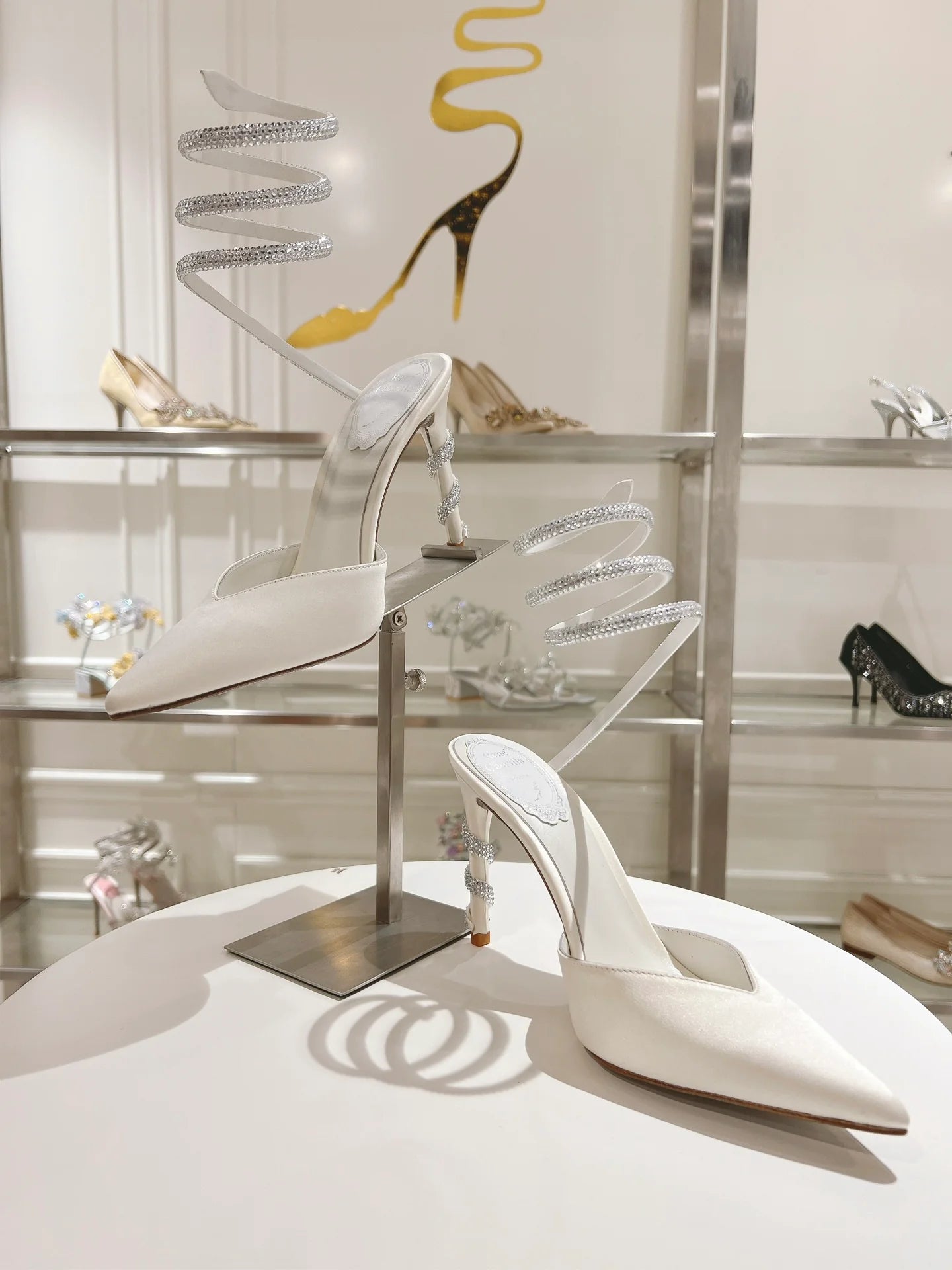 Cleo Snake-Design Heels