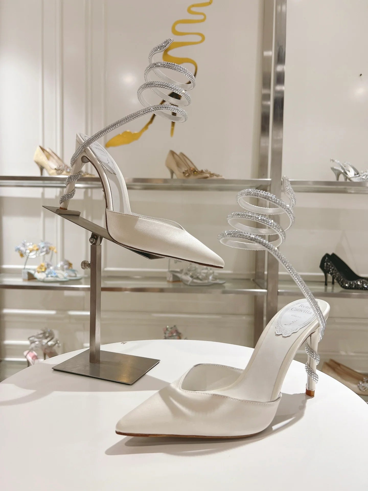 Cleo Snake-Design Heels