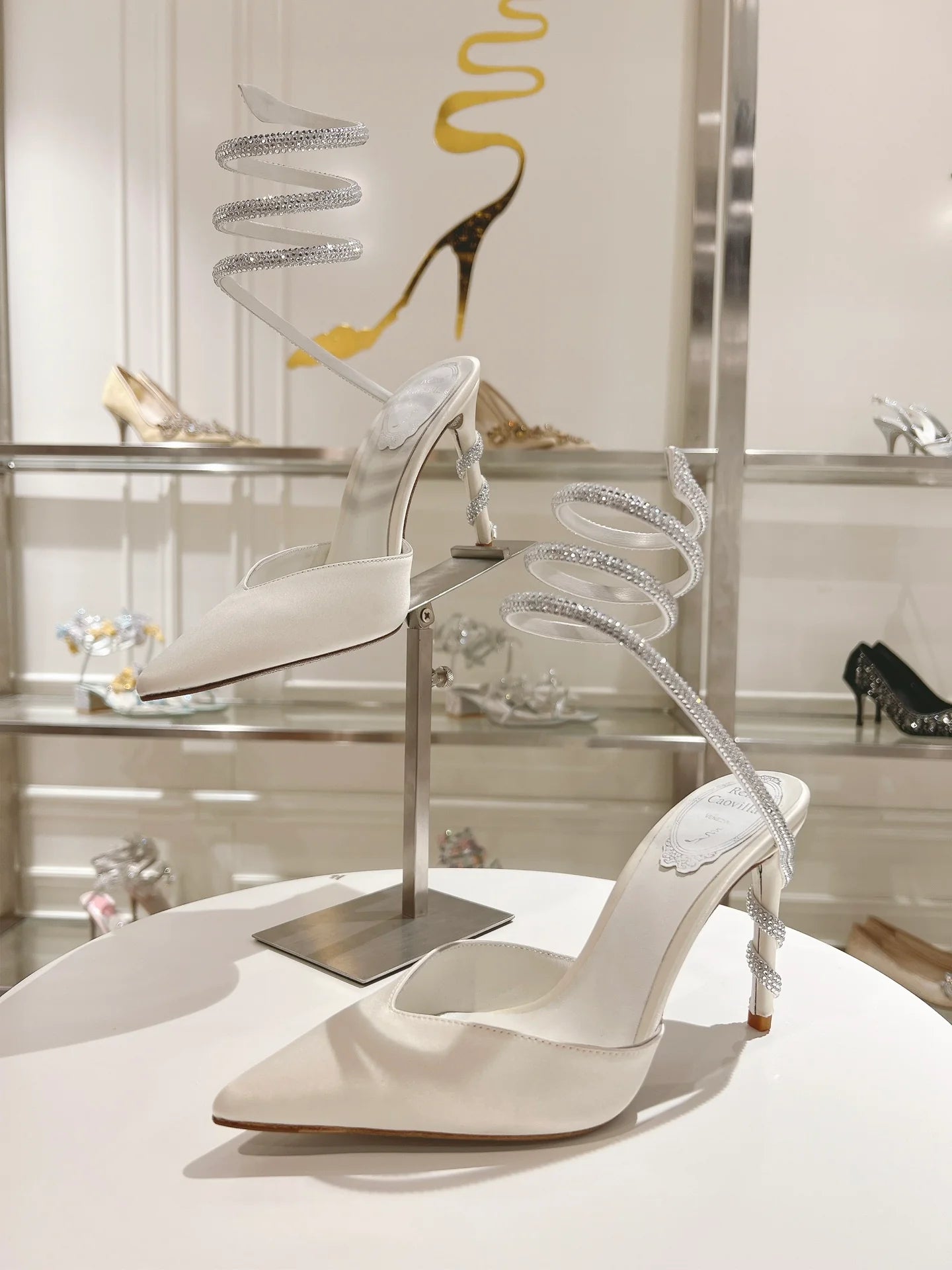 Cleo Snake-Design Heels