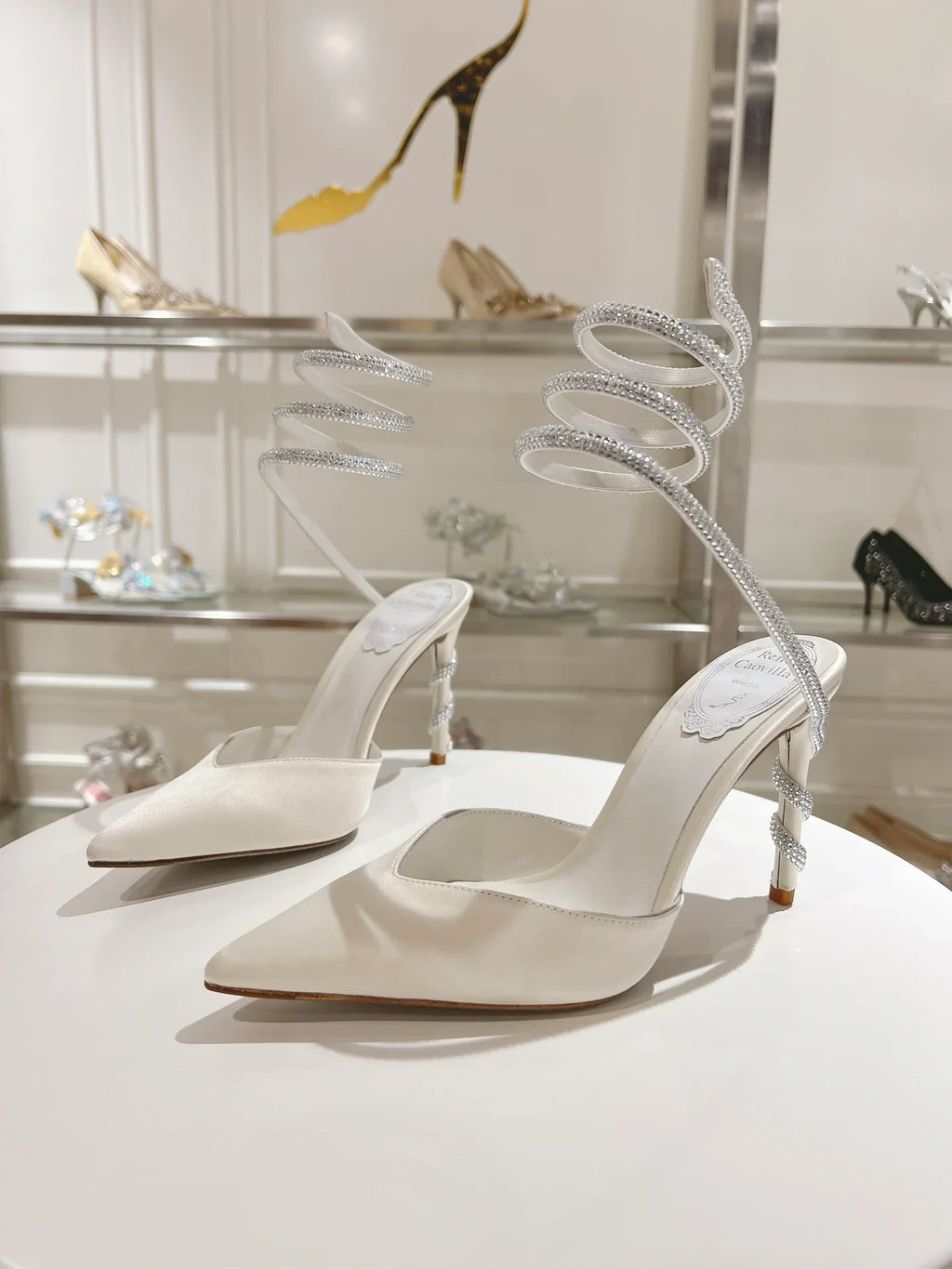 Cleo Snake-Design Heels