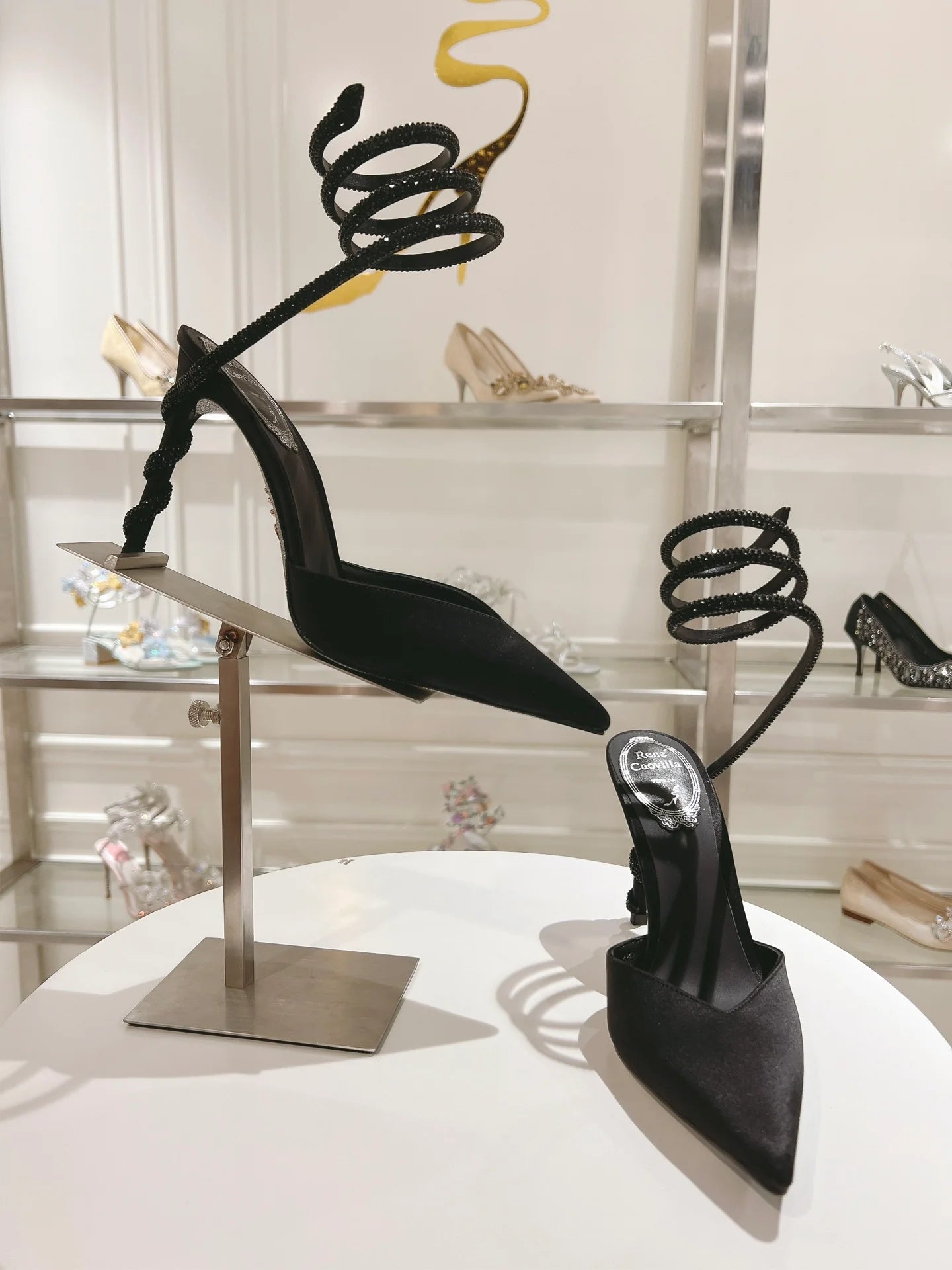 Cleo Snake-Design Heels