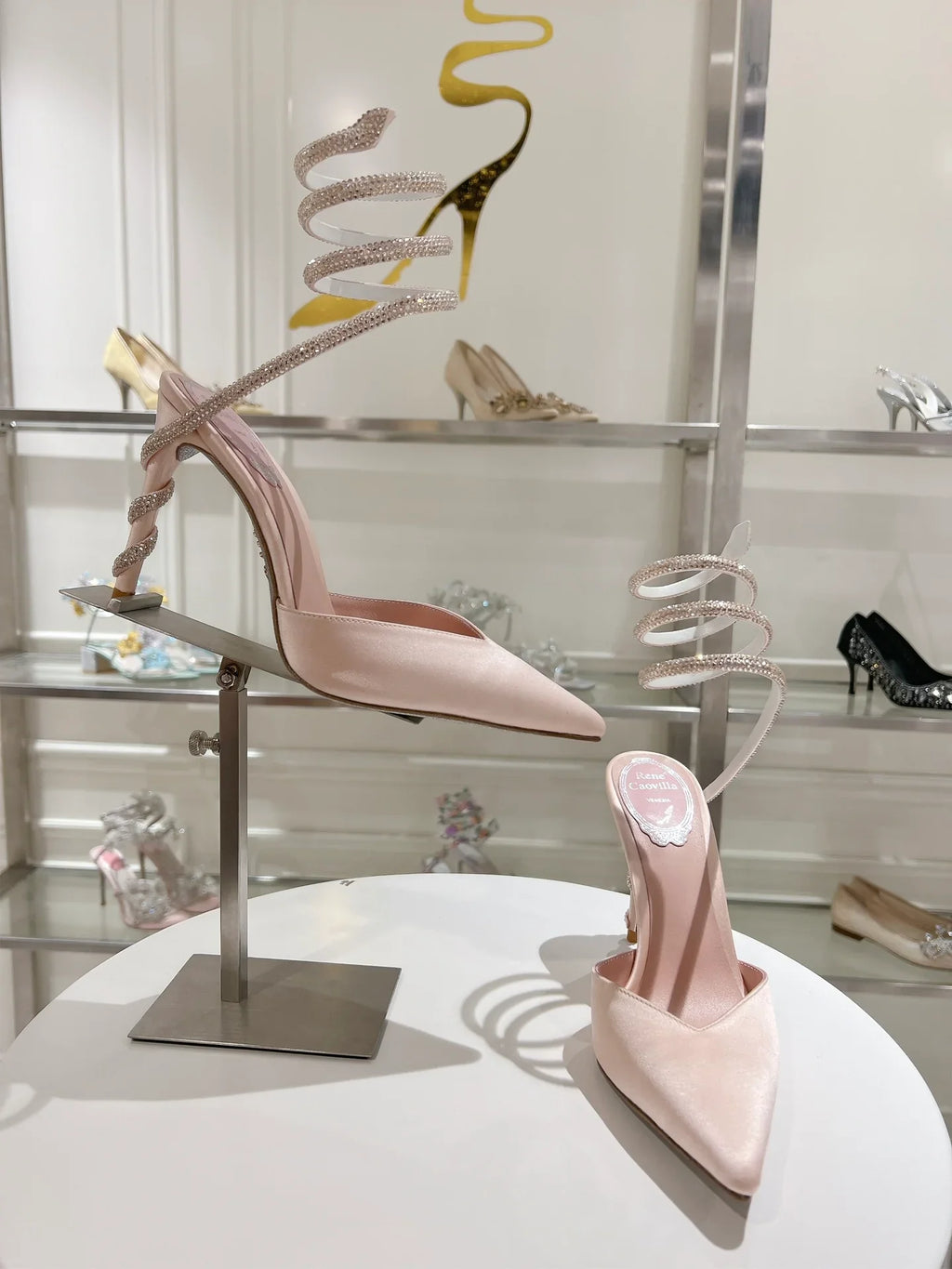 Cleo Snake-Design Heels