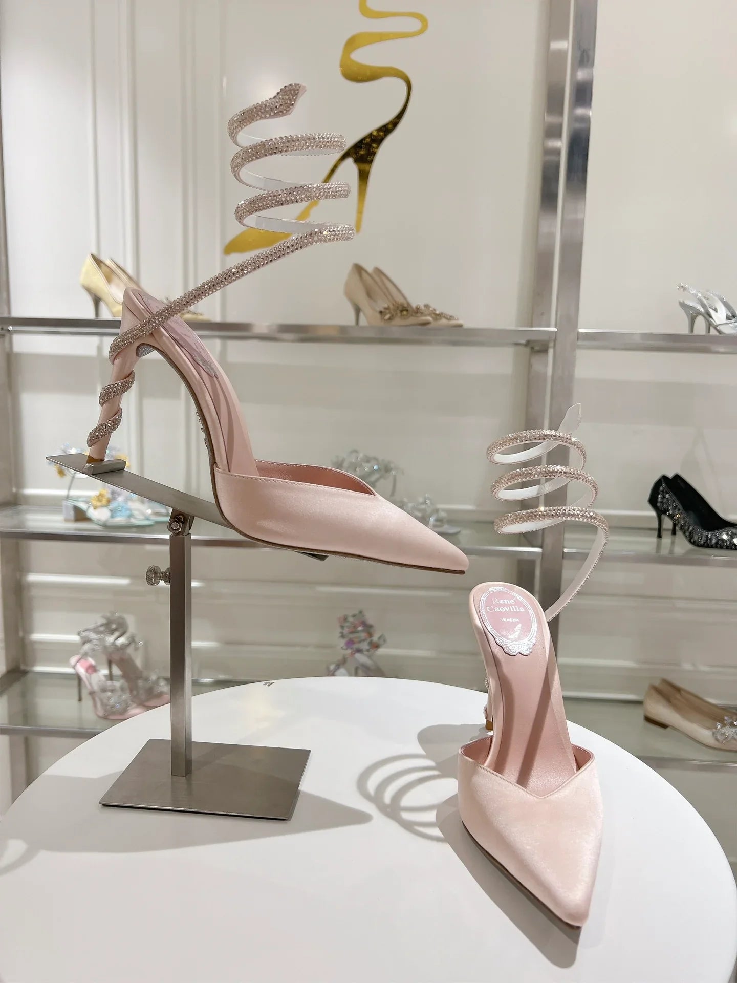Cleo Snake-Design Heels